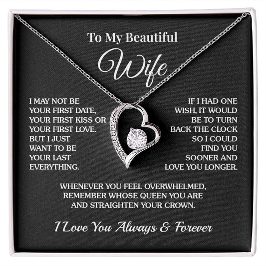 To My Wife - Last Everything - Forever Love Necklace