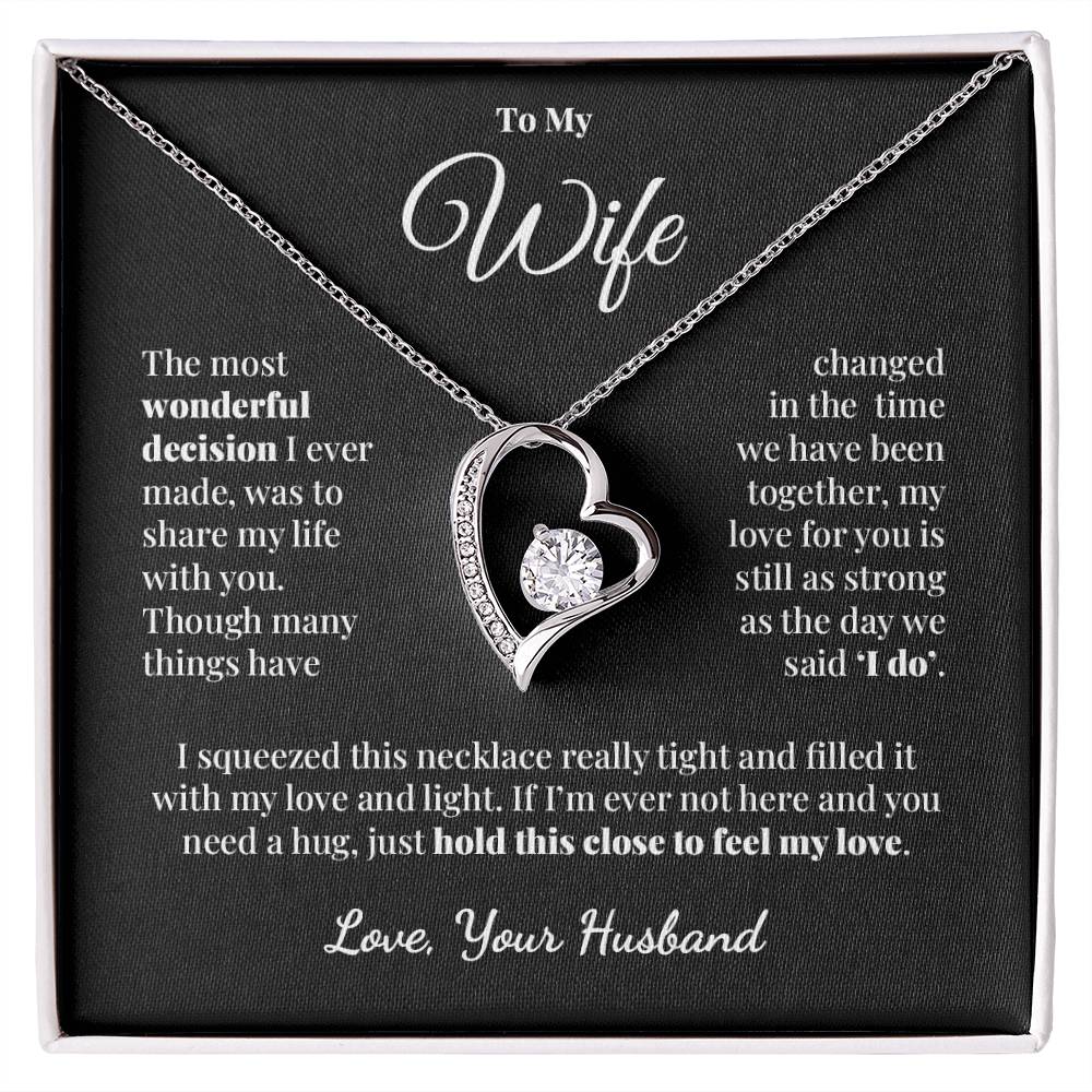 To My Wife - Share My Life - Forever Love Necklace