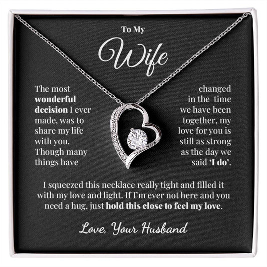 To My Wife - Share My Life - Forever Love Necklace