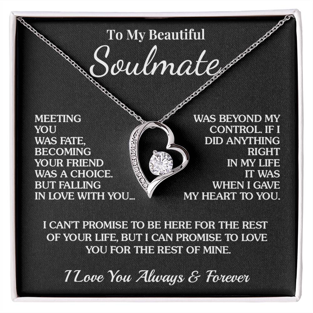 To My Soulmate - Fate - Forever Love Necklace