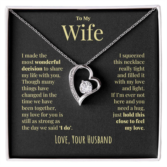 To My Wife - Share My Life - Forever Love Necklace