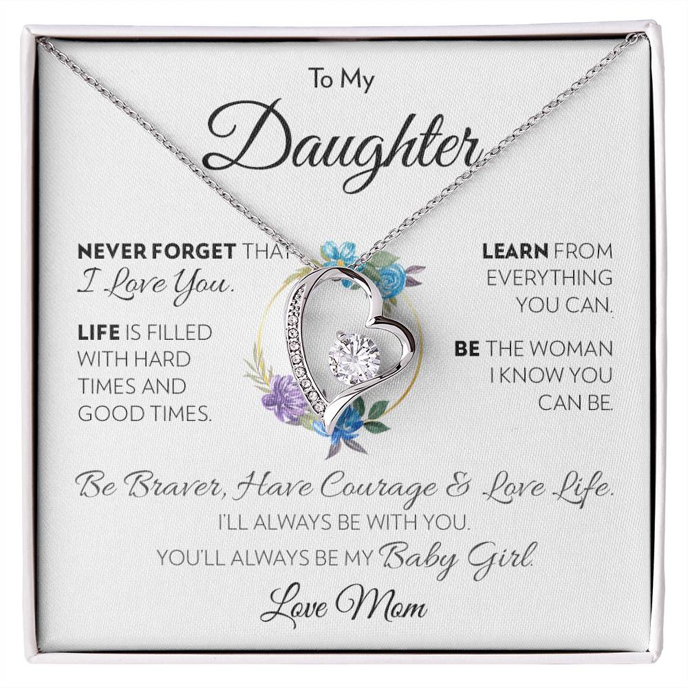 To My Daughter (From Mom) - Love Life - Forever Love Necklace