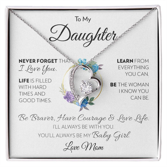 To My Daughter (From Mom) - Love Life - Forever Love Necklace