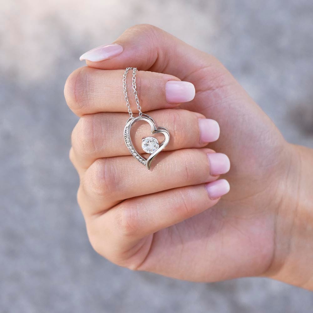 To My Beautiful Daughter - Always Keep Me In Your Heart - Forever Love Necklace