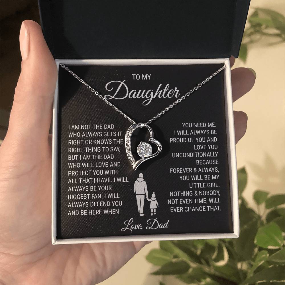 To My Daughter (from Dad) - With All That I Have - Forever Love Necklace