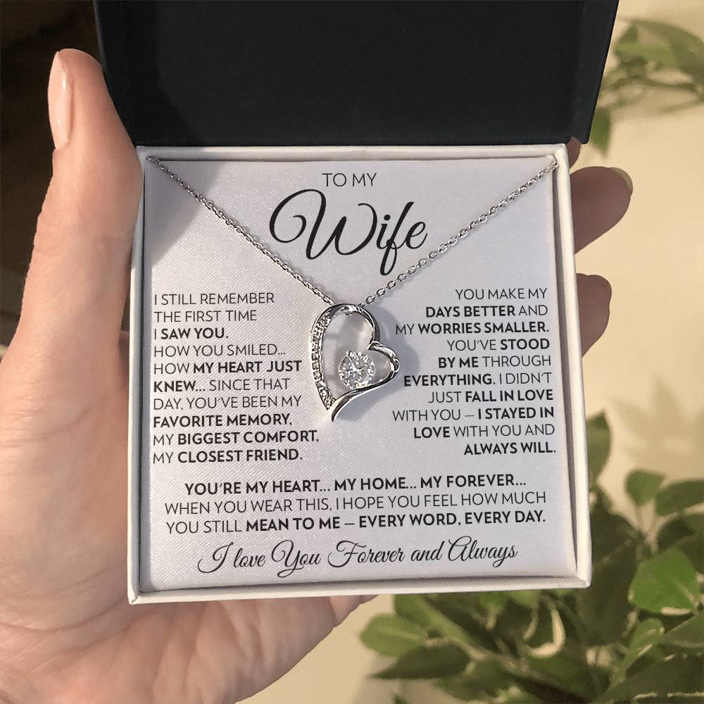 To My Wife - Every Day - Forever Love Necklace