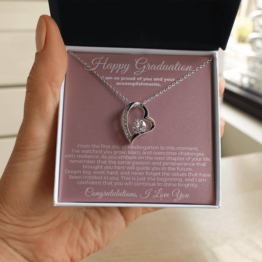 To Graduate - I Am So Proud - Forever Love Necklace