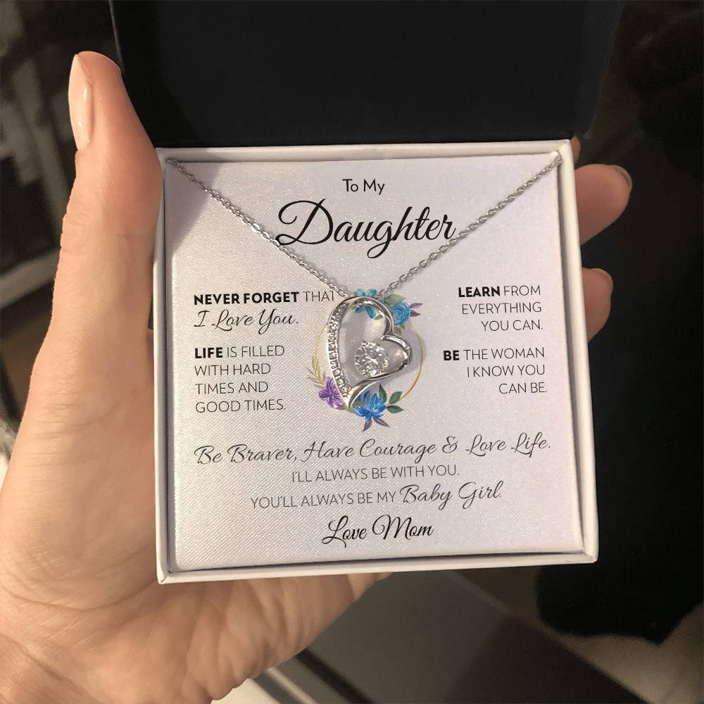 To My Daughter (From Mom) - Love Life - Forever Love Necklace