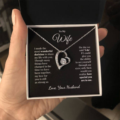To My Wife - Still As Strong - Forever Love Necklace