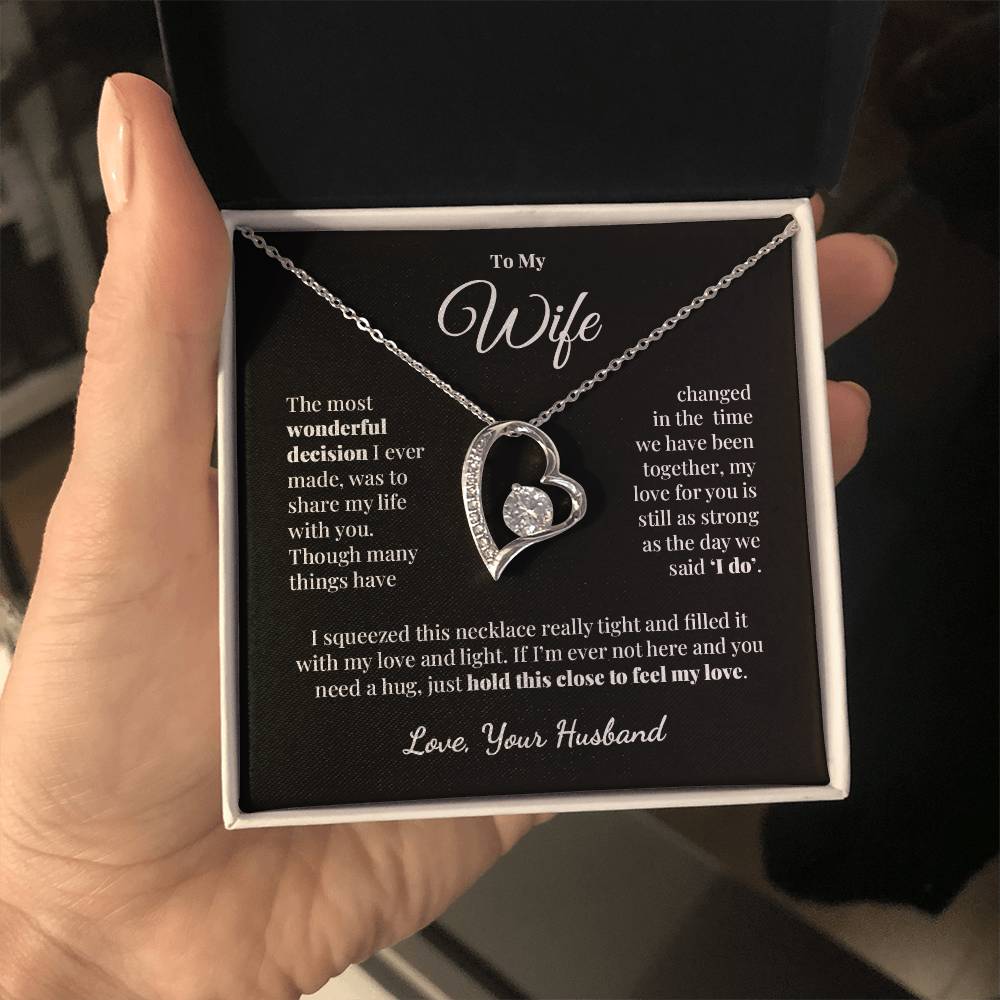 To My Wife - Share My Life - Forever Love Necklace
