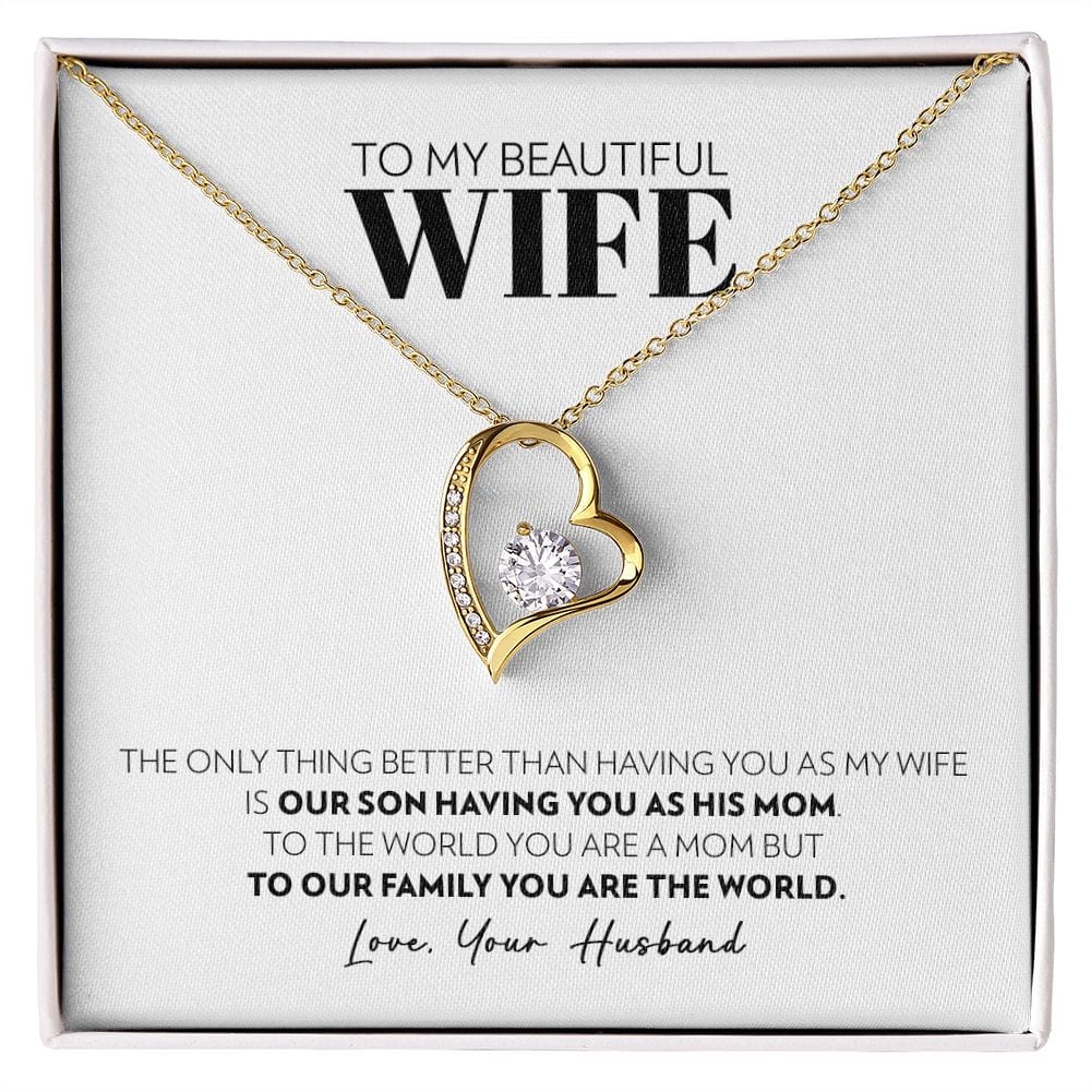 To My Wife - Only Thing Better (Son) - Forever Love Necklace
