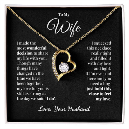 To My Wife - Share My Life - Forever Love Necklace