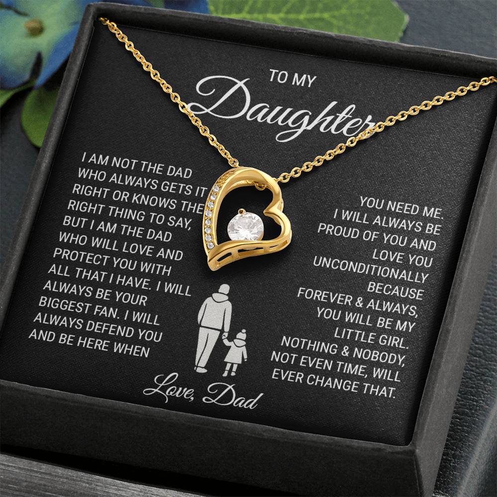 To My Daughter (from Dad) - With All That I Have - Forever Love Necklace