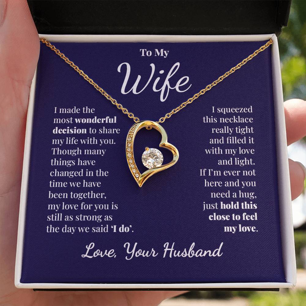 To My Wife - Share My Life - Forever Love Necklace