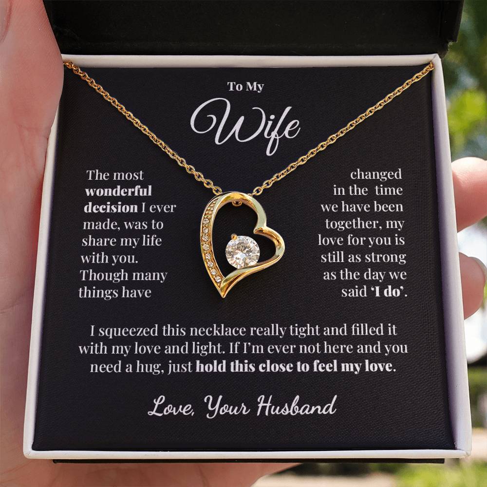 To My Wife - Share My Life - Forever Love Necklace