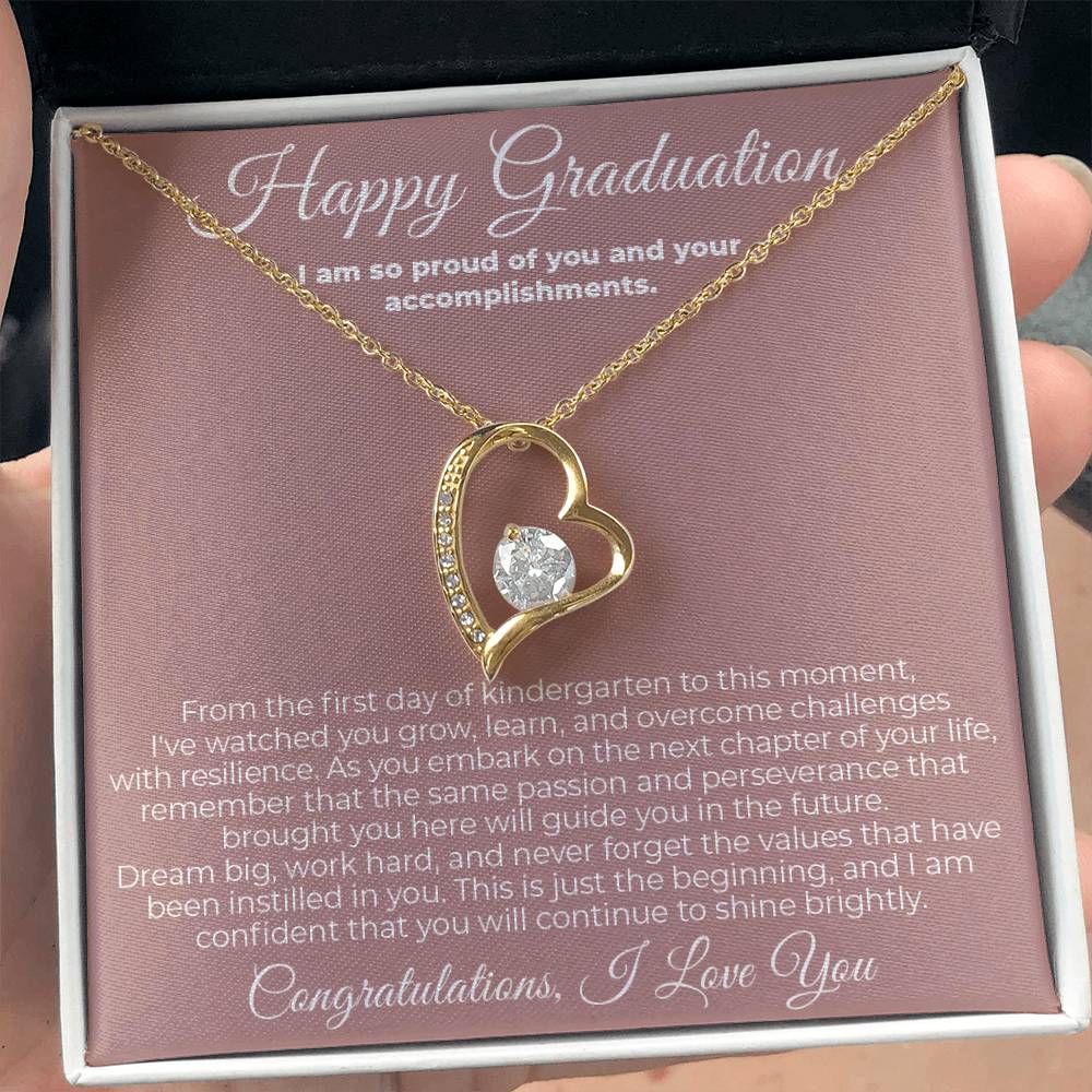 To Graduate - I Am So Proud - Forever Love Necklace