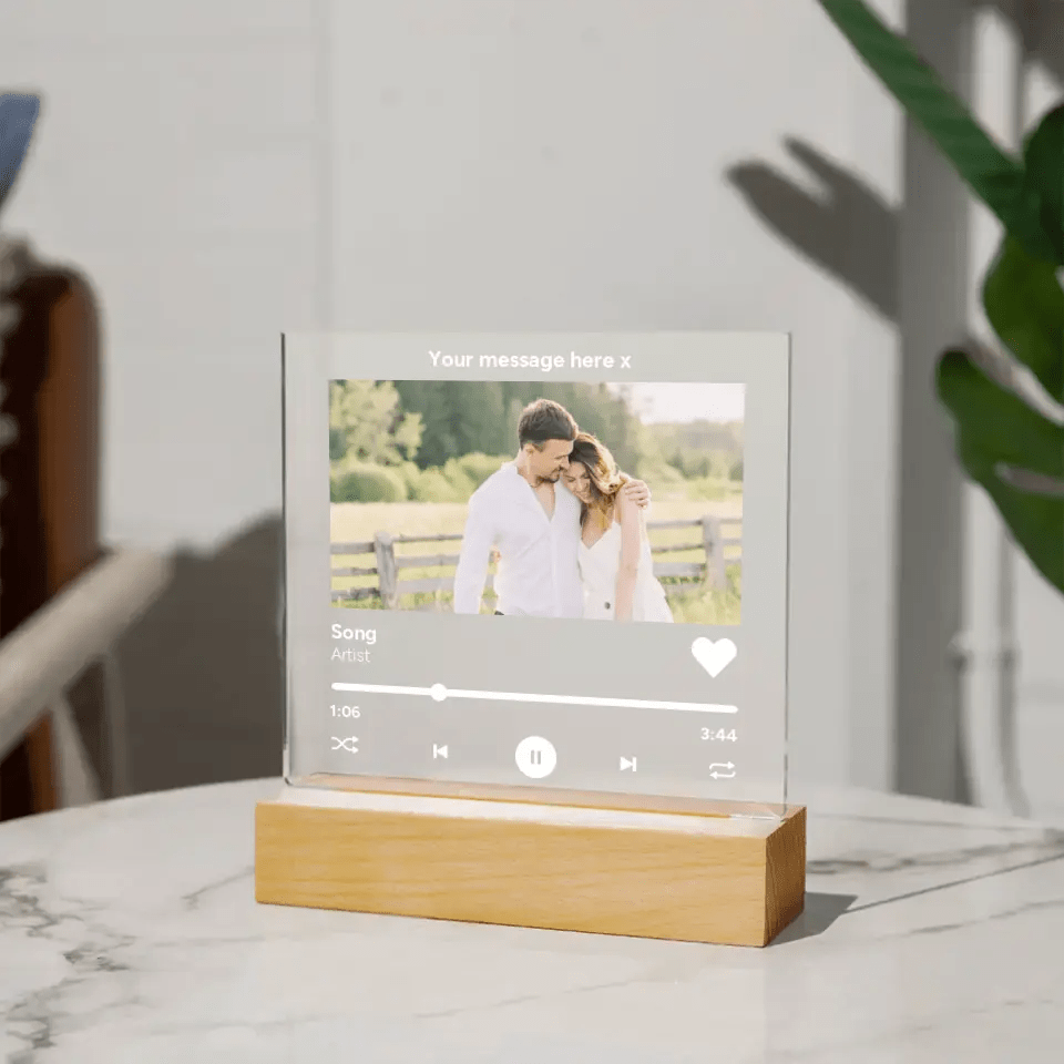 Custom Song Plaque with Stand