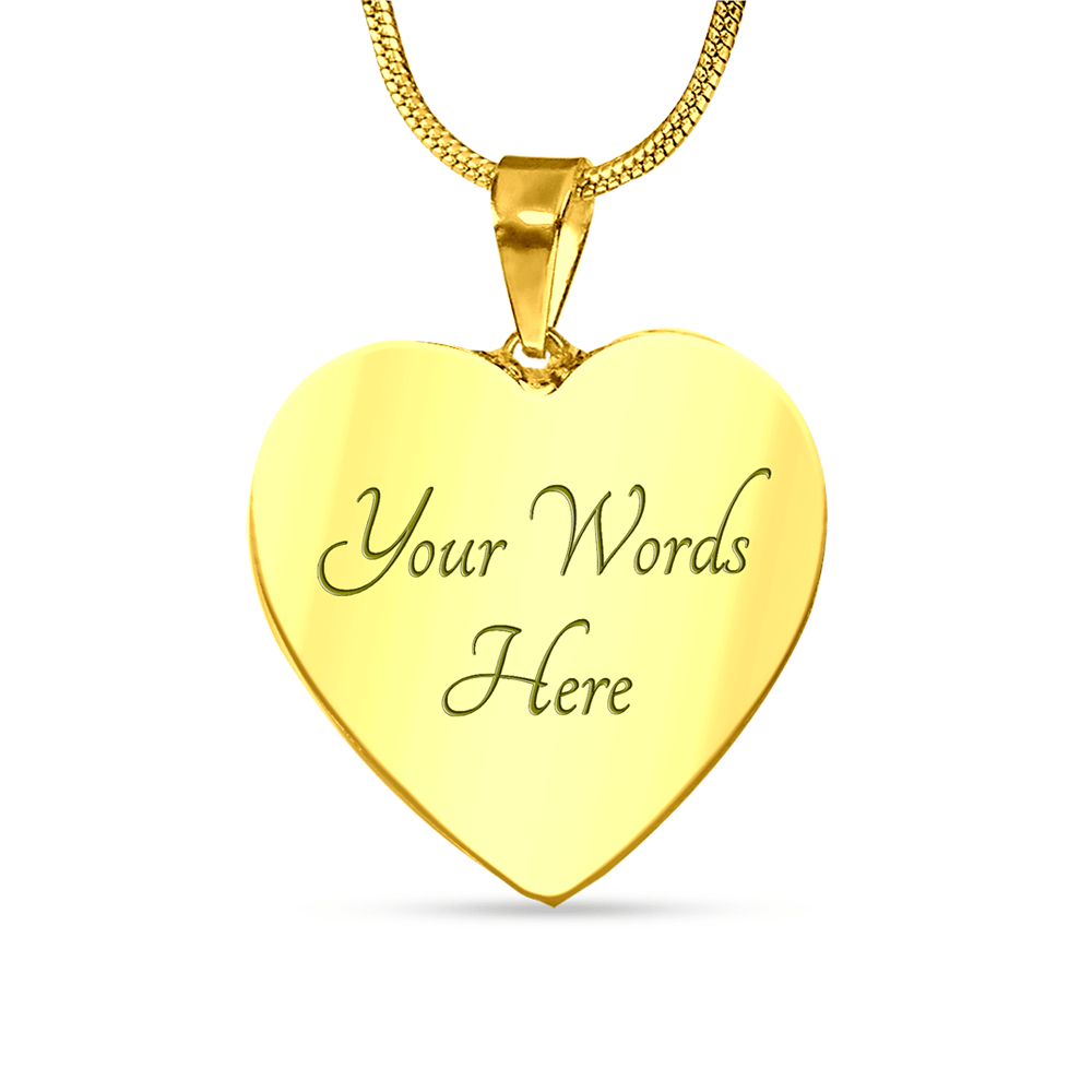 Mother And Daughter - Forever - Personalized Heart Necklace