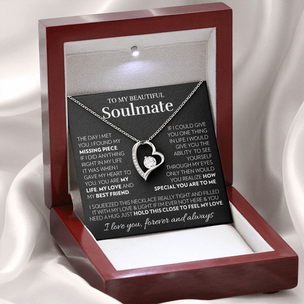 To My Soulmate - You Are My Life - Forever Love Necklace