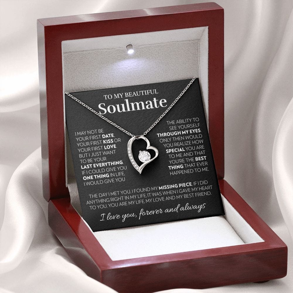 To My Soulmate - My Heart - Forever Love Necklace