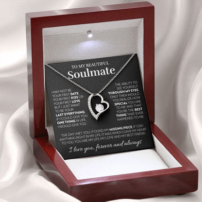 To My Soulmate - My Heart - Forever Love Necklace
