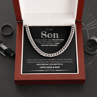 Son (From Mom & Dad) - Keep Moving Forward - Cuban Link