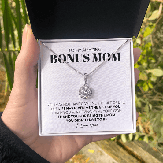 Bonus Mom - Thank You - Eternal Hope Necklace