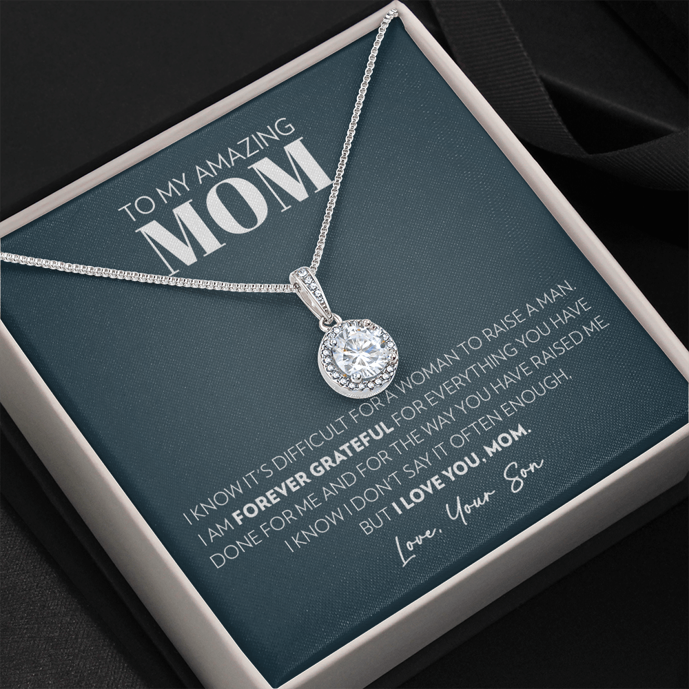 Mom (From Son) - Grateful - Eternal Hope Necklace
