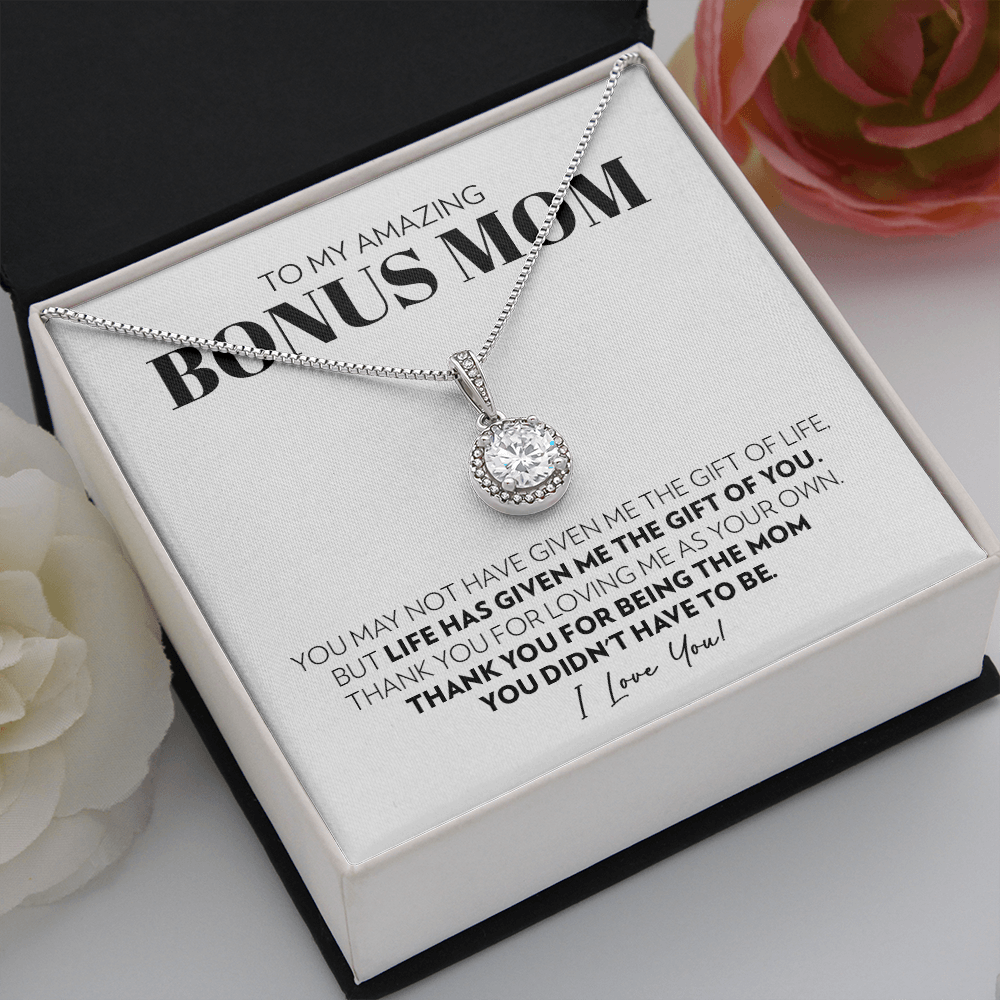 Bonus Mom - Thank You - Eternal Hope Necklace
