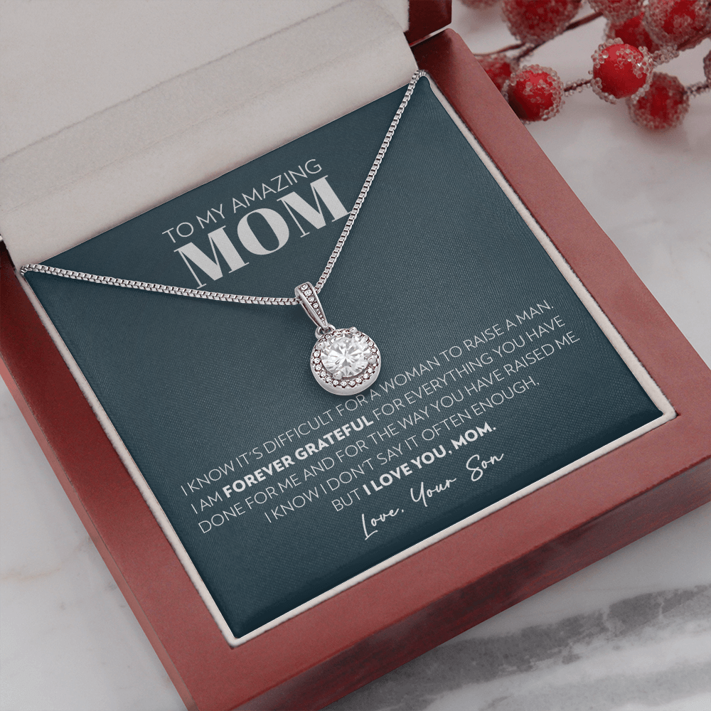 Mom (From Son) - Grateful - Eternal Hope Necklace