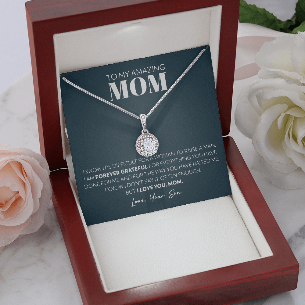 Mom (From Son) - Grateful - Eternal Hope Necklace