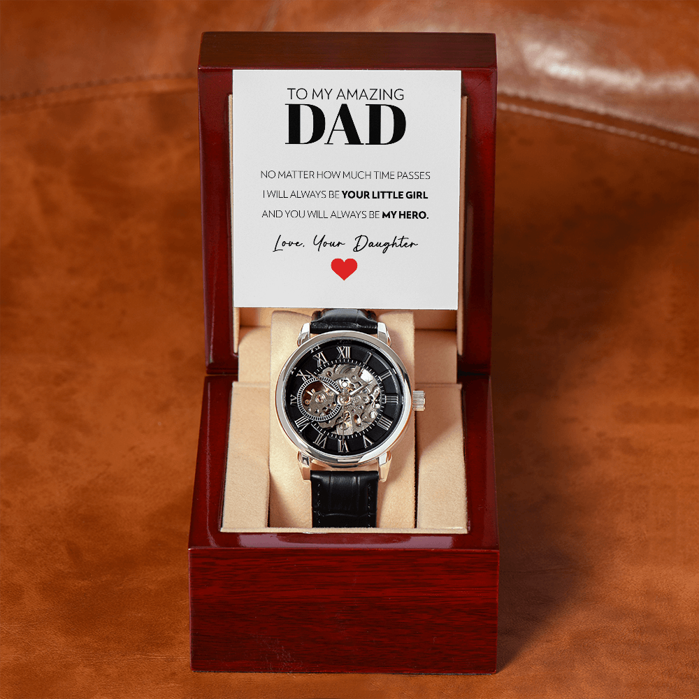Dad - Little Girl - Openwork Watch