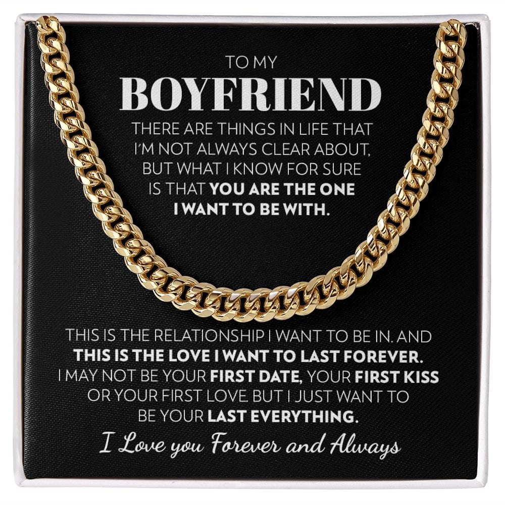 To My Boyfriend - Forever Love - Cuban Link Chain
