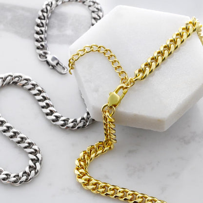 To My Son (From Mom) - Stand Tall - Cuban Link Chain