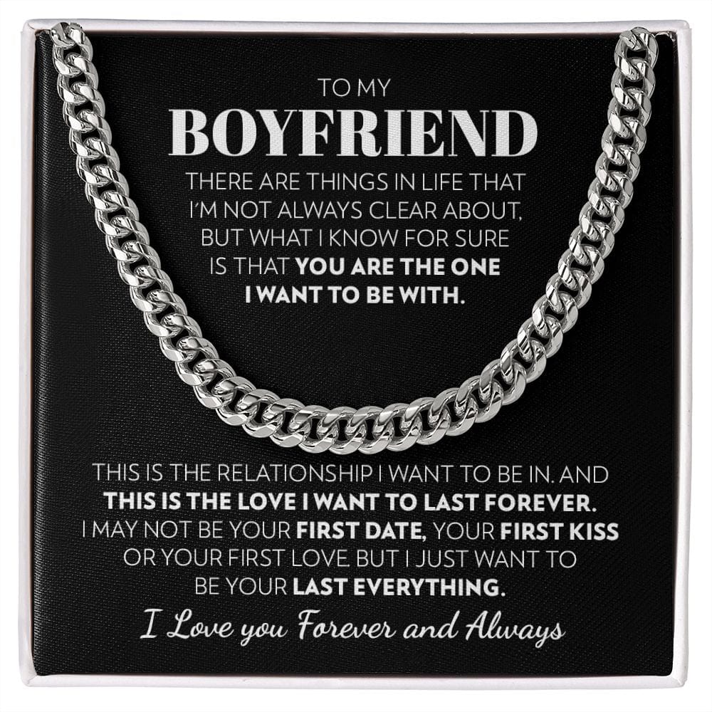 To My Boyfriend - Forever Love - Cuban Link Chain