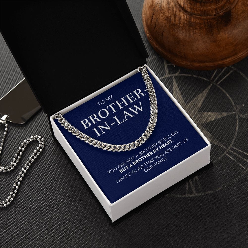 To Brother-In-Law - Brother By Heart - Cuban Link Chain