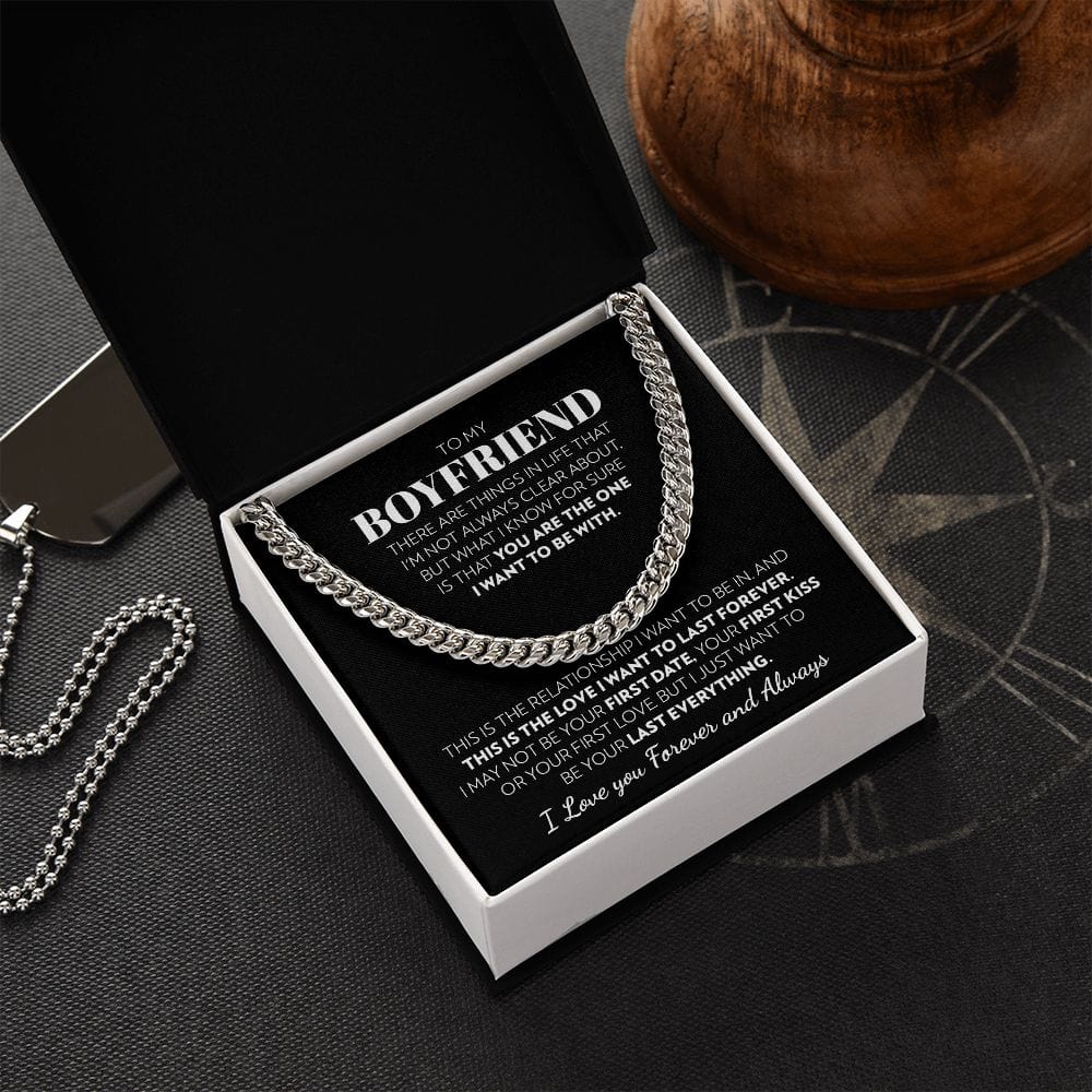 To My Boyfriend - Forever Love - Cuban Link Chain