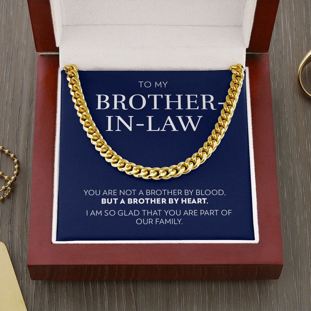 To Brother-In-Law - Brother By Heart - Cuban Link Chain