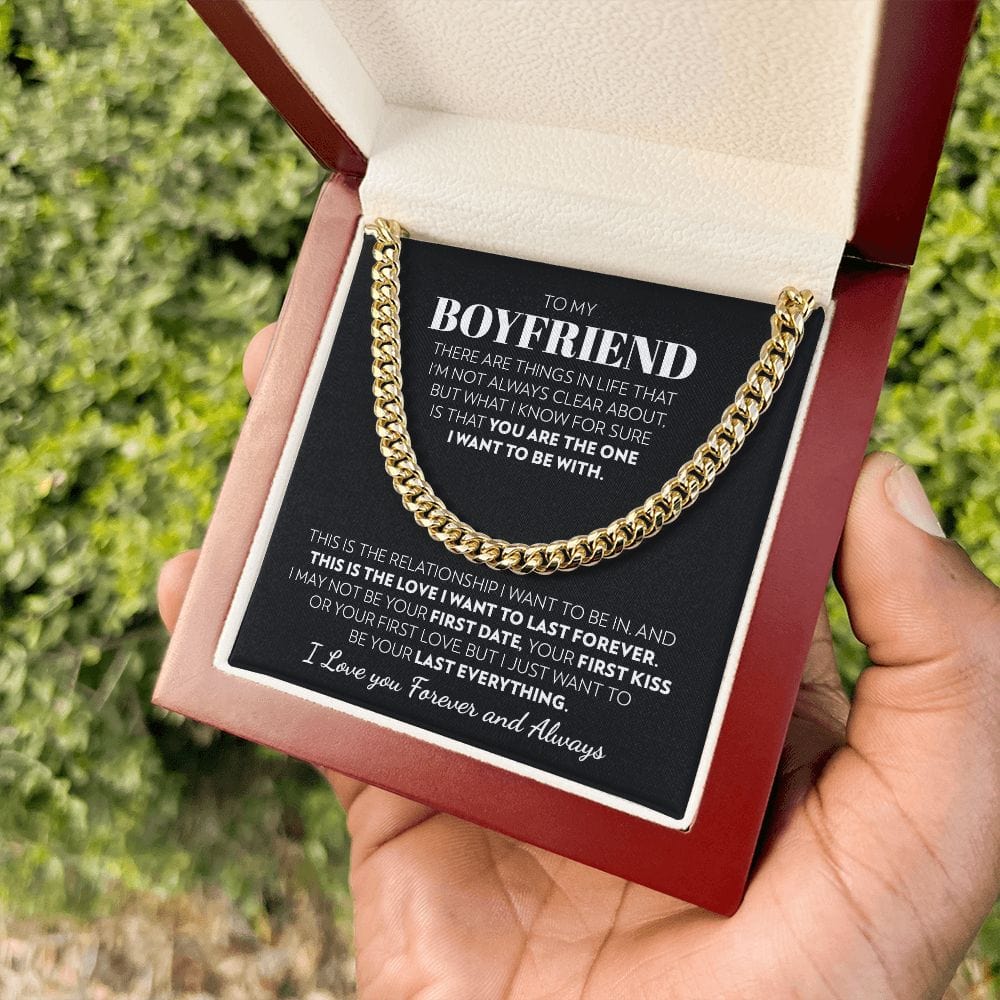 To My Boyfriend - Forever Love - Cuban Link Chain