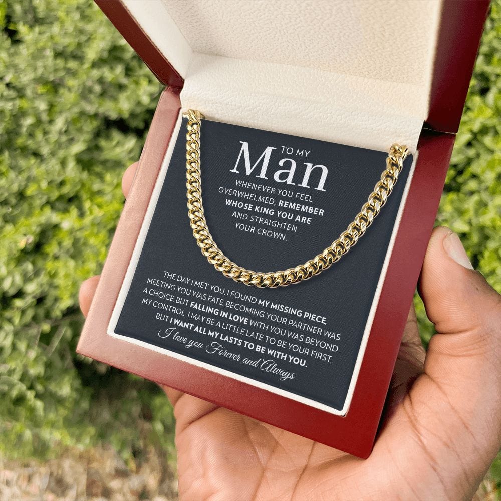 To My Man - The King - Cuban Link Chain