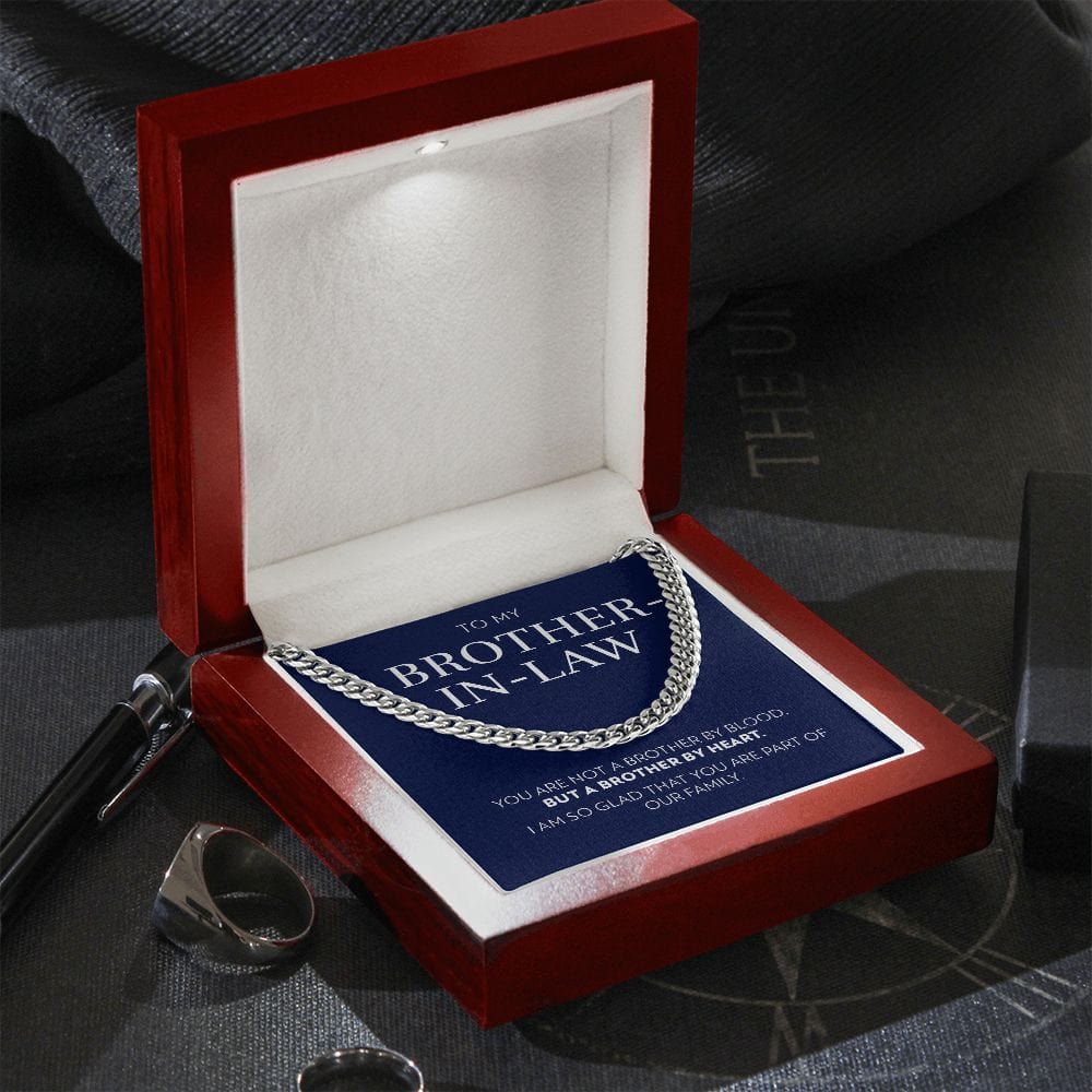 To Brother-In-Law - Brother By Heart - Cuban Link Chain