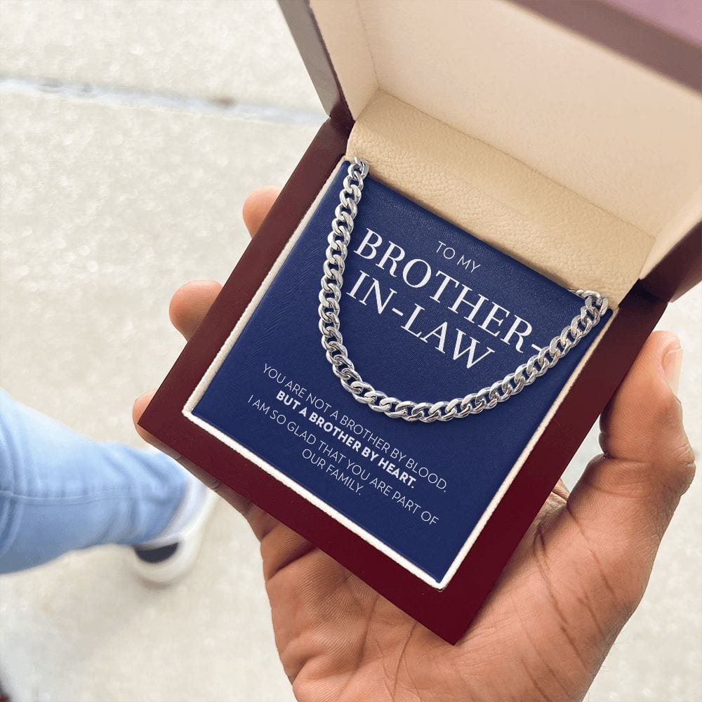 To Brother-In-Law - Brother By Heart - Cuban Link Chain