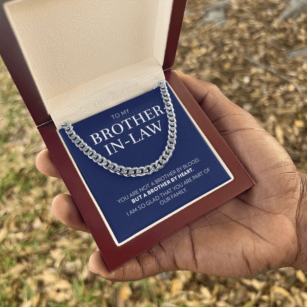 To Brother-In-Law - Brother By Heart - Cuban Link Chain