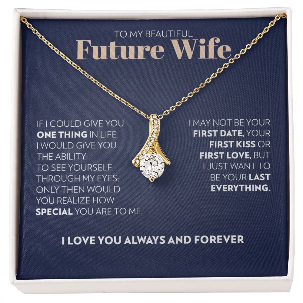 To My Future Wife - One Thing (Blue) - Alluring Beauty Necklace