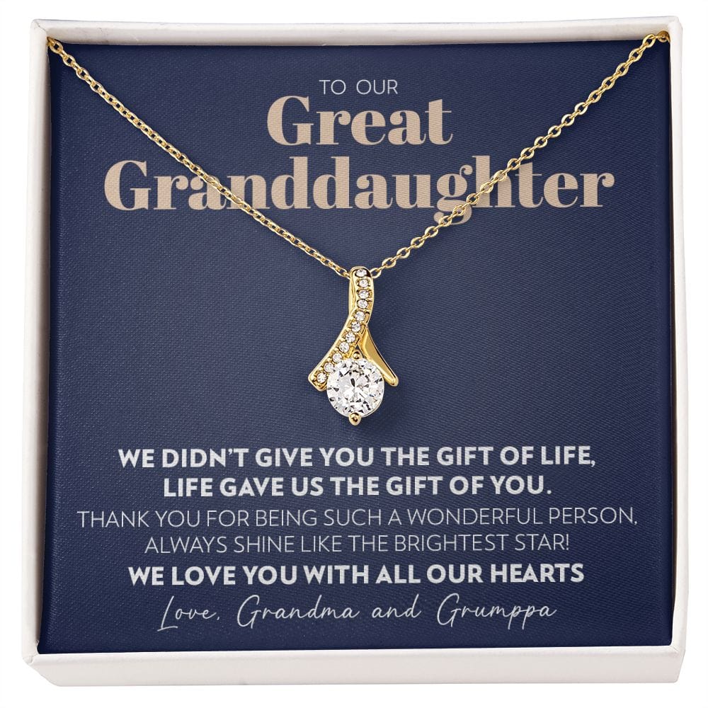 To Great Granddaughter from Grandma and Grumppa