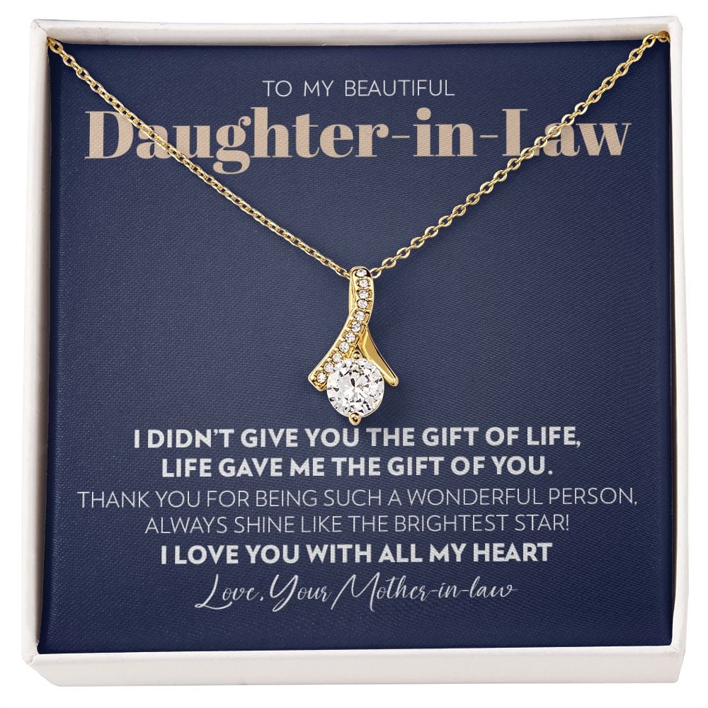 To My Daughter-in-Law (From Father-in-Law) - Gift of You - Alluring Beauty Necklace