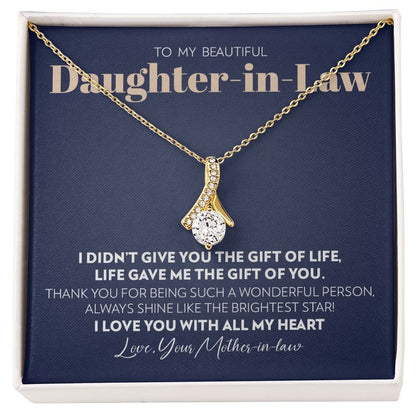 To My Daughter-in-Law (From Father-in-Law) - Gift of You - Alluring Beauty Necklace