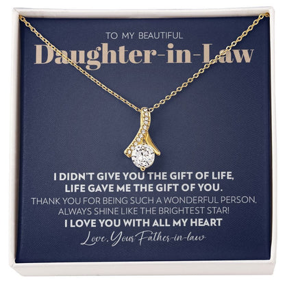 To My Daughter-in-Law (From Mother-in-Law)- Gift of You - Alluring Beauty Necklace