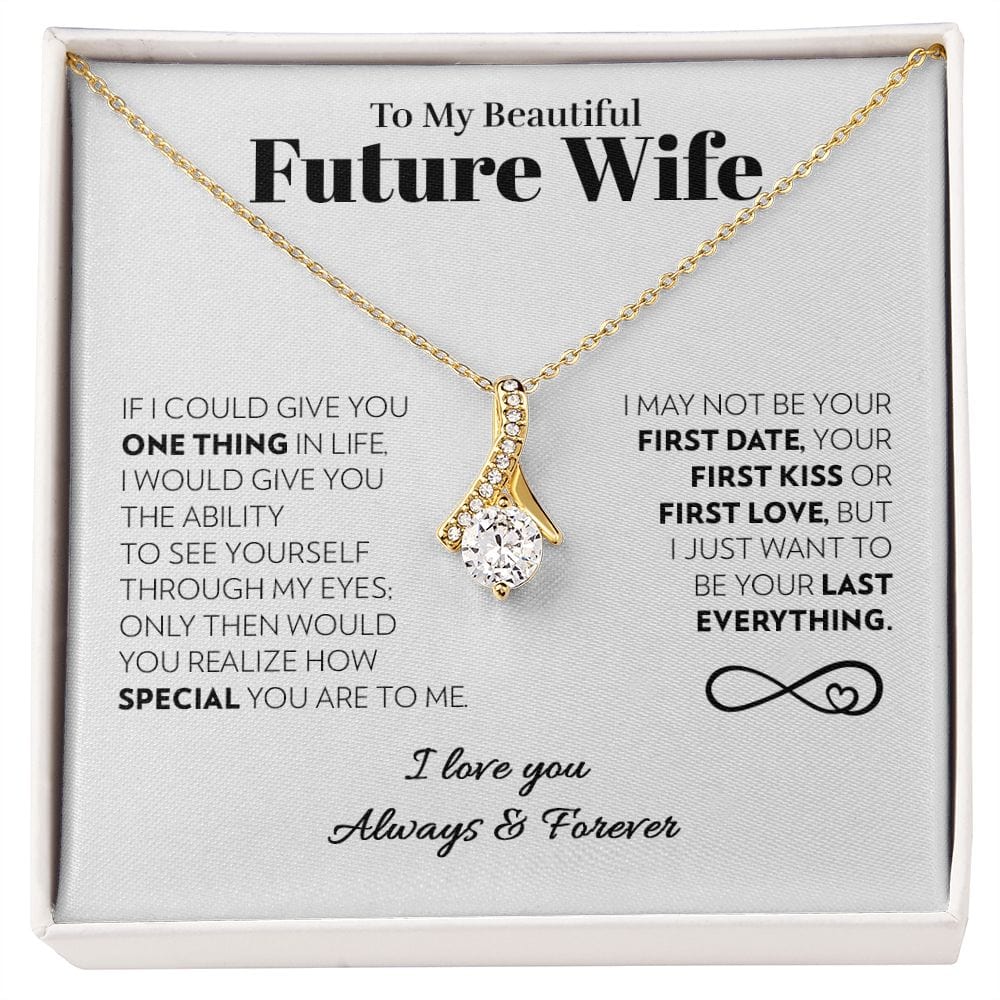 To My Future Wife - One Thing (White) - Alluring Beauty Necklace