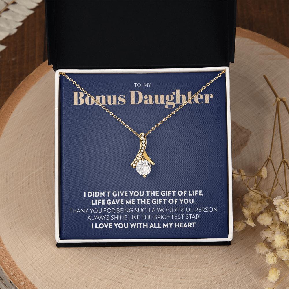 To My Bonus Daughter - Gift of You - Alluring Beauty Necklace